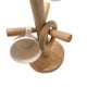 thumbnail image 5 of Estante de tazas de madera, soporte de 6 tazas, taza de té de árbol, estante de almacenamiento de tazas, secador de tazas de café Feliz Sencillez, 5 of 5
