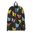 thumbnail image 3 of French Bulldog and Music Note Backpack for School, Cute School Bag with Adjustable Shoulder Straps and Padded Back, 15.7"x11.8"x5.5", 3 of 5