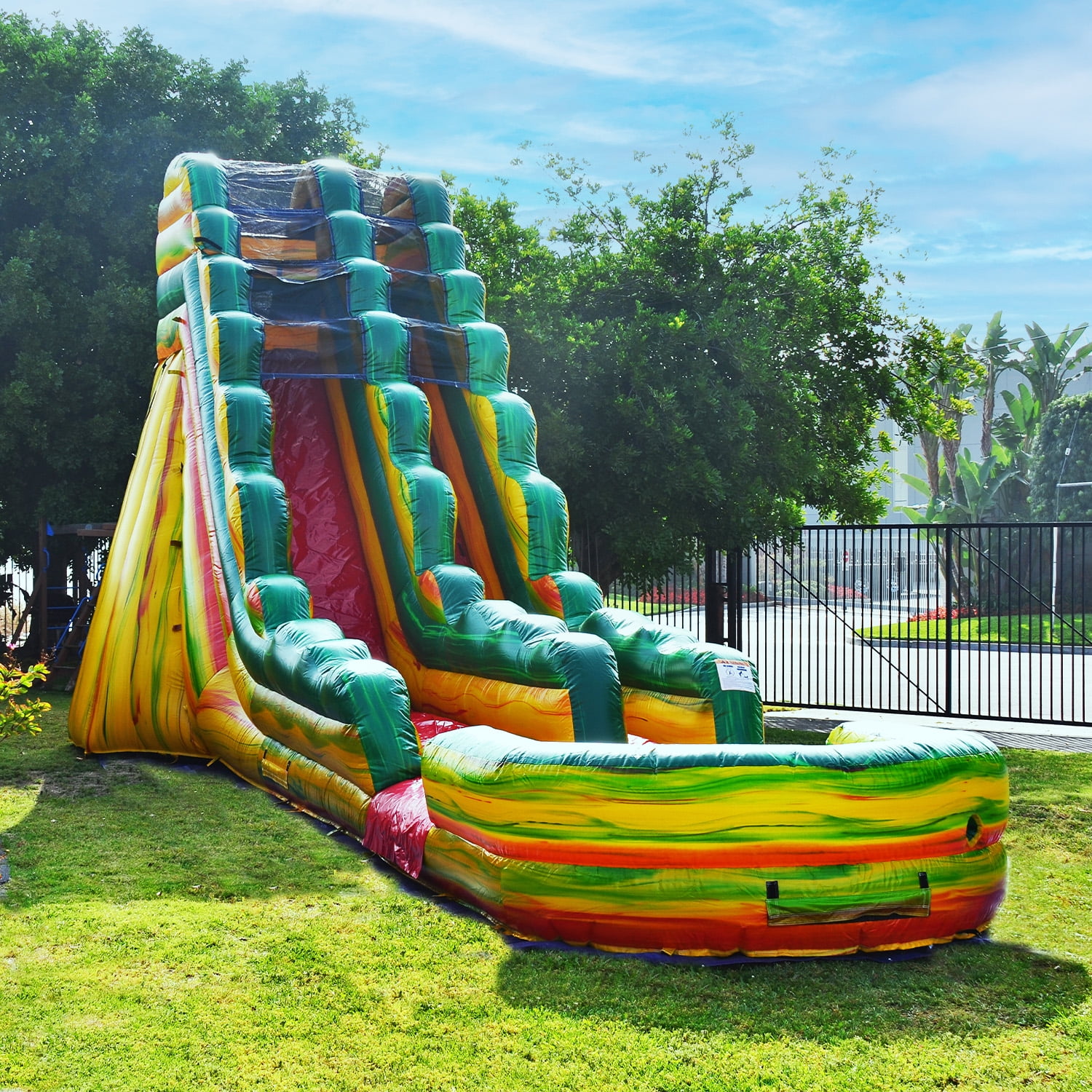 JumpOrange Fiesta 19' Commercial Inflatable Water Slide with Blower