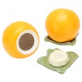 thumbnail image 4 of Lata de hojas de té con forma de naranja, recipiente sellado de cerámica, regalo ornamental, contenedor de almacenamiento de cocina, 2 uds., 4 of 8