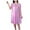 Pink, variant on Antinious Women Solid V-Neck Short Sleeve Sleepdress Nightdress,Holiday!Nightgowns for Women,Women Pajama Dress,Hot Pink,Free Size