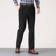 thumbnail image 5 of Pantalones de traje casuales con bolsillos y botones de color liso para hombre, 5 of 9