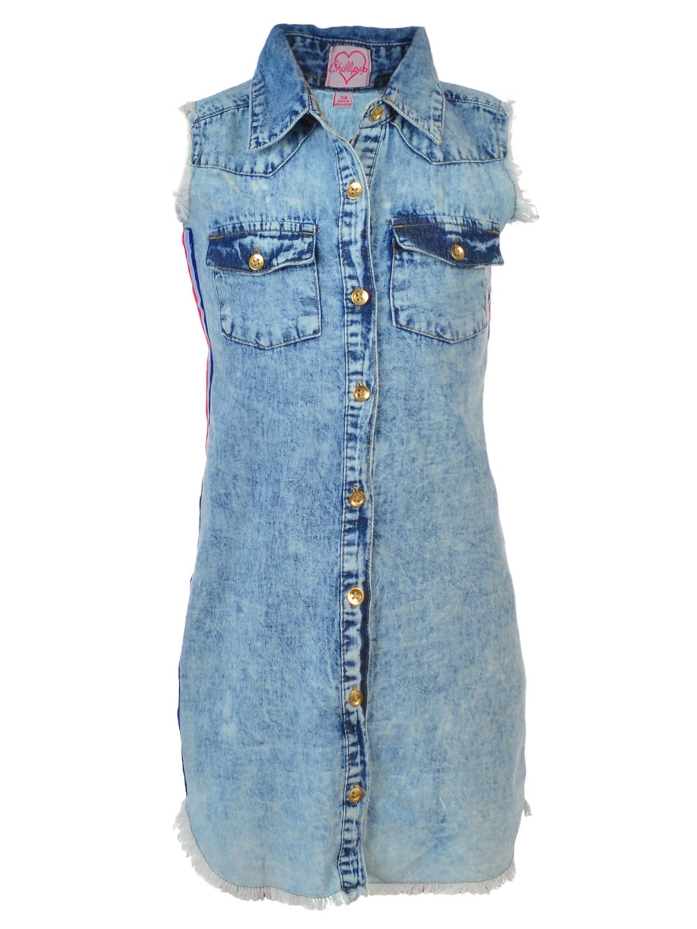 girls button down dress