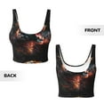 thumbnail image 6 of Uemuo Cool Tiger Pattern Women's Sports Bra - High Impact Support, Breathable, and Comfortable Athletic Bra for Running, Yoga, and Workouts, 6 of 9