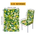 thumbnail image 7 of TSOVTHRID Colorful Shamrock Floral Print Rectangle Tablecloth Chair Cover Set Table Covers 55x82 Inches Table Cloth 4 Pieces Chair Cover for Kitchen Dining Room St. Patrick's Day Decoration, 7 of 7