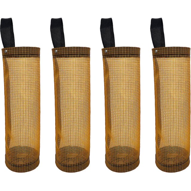 Dispensador grande de bolsas de plástico, bolsa de basura para almacenamiento en casa, RV, Camper, amarillo