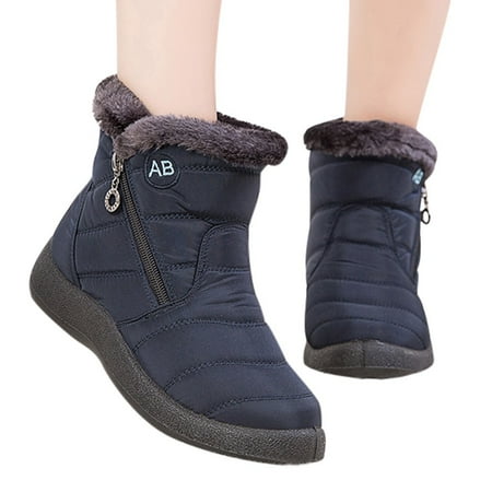 

Snow Boots for Women Winter Boots with Fur Lined Warm Slip On Boots for Women Waterproof Booties Comfortable Outdoor Anti Slip Snow Boots Warm Durable Casual Women s Snow Boots