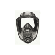 MSA Large Advantage 4000 Single Port silic Facepiece With Nosecup, Without Adapter With Net Head Harness