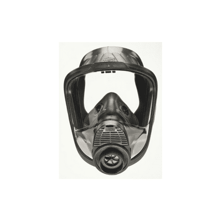 MSA Large Advantage 4000 Single Port silic Facepiece With Nosecup, Without Adapter With Net Head Harness