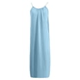 thumbnail image 4 of RUTAYY Children Girls Dress Solid Color Round Neck Sleeveless Backless Loose Fit Home Wear Summer Elegant Holiday Dresses, 4 of 4