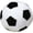 Black, variant on Soccer Ball Plush Toy, Cartoon Stuffed Animal, 11.8 Inch Soft Plushie, Yellow