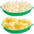 thumbnail image 4 of Toystoory 12 bandejas de aperitivos de hoja de palma verde ampliamente utilizadas para varias ocasiones bandeja de comida reutilizable estilo Type3 NO3, 4 of 6