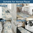 thumbnail image 2 of Moynesa 2'x6' Modern Abstract Blue Bathroom Runner Rug,Washable Long Hallway Rug Runner, Soft Non Slip Blue Floor Accent Carpet Runner for Entryway Kitchen Laundry Room Doorway Bedroom, 2 of 7