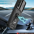 thumbnail image 6 of Pilaru Samsung S22 Case with Screen Protector,S22 8FT Military Grade Anti-Scratch and Shockproof Cover,[Camera Protection] and Ring Kickstand Case for Samsung Galaxy S22 5G,Black, 6 of 6