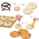thumbnail image 4 of Juego de moldes para prensar masa de pan Cuchillo para pan Molde para rollos de repostería Cuchillo de repostería de plástico redondo ovalado, 4 of 5