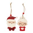 thumbnail image 4 of Encantador adorno navideño de madera para árbol, pareja de ancianos decorativos, diseño creativo y tierno, modelo abuela, ideal para regalos festivos., 4 of 7