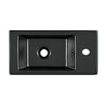 thumbnail image 5 of Voltaire 19.5 x 10 Rectangular Ceramic Wall Hung Sink with Right Side Faucet Mount, Matte Black, 5 of 13