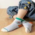 thumbnail image 3 of JUNWELL 10 Pairs/Set Shark Design Summer Socks  Blue & Green, 3 of 7