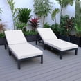 thumbnail image 3 of LeisureMod Chelsea Modern Outdoor Chaise Lounge Chair With Cushions Set of 2, 3 of 13