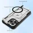 thumbnail image 3 of Dteck Magnetic Case for iPhone 14 Pro Max, Shockproof Slim Fit Lightweight Crystal Clear Support Wireless Charging PC + TPU Hard Back Case,  Blue, 3 of 6