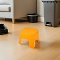 thumbnail image 4 of OULII 2Pcs Yellow Plastic Stool Multipurpose Bathroom Step Stool for Toilet Shower and Bedroom Use, 4 of 8