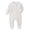 White, variant on Nwiuh Girls' Organic Cotton, Sleep and Play Footed Pajamas | Easy Zip Front Pjs Feature 2-Way Zipper to Ensure Newborns Have Restful Nights Sleep (White, 9-12 Months)