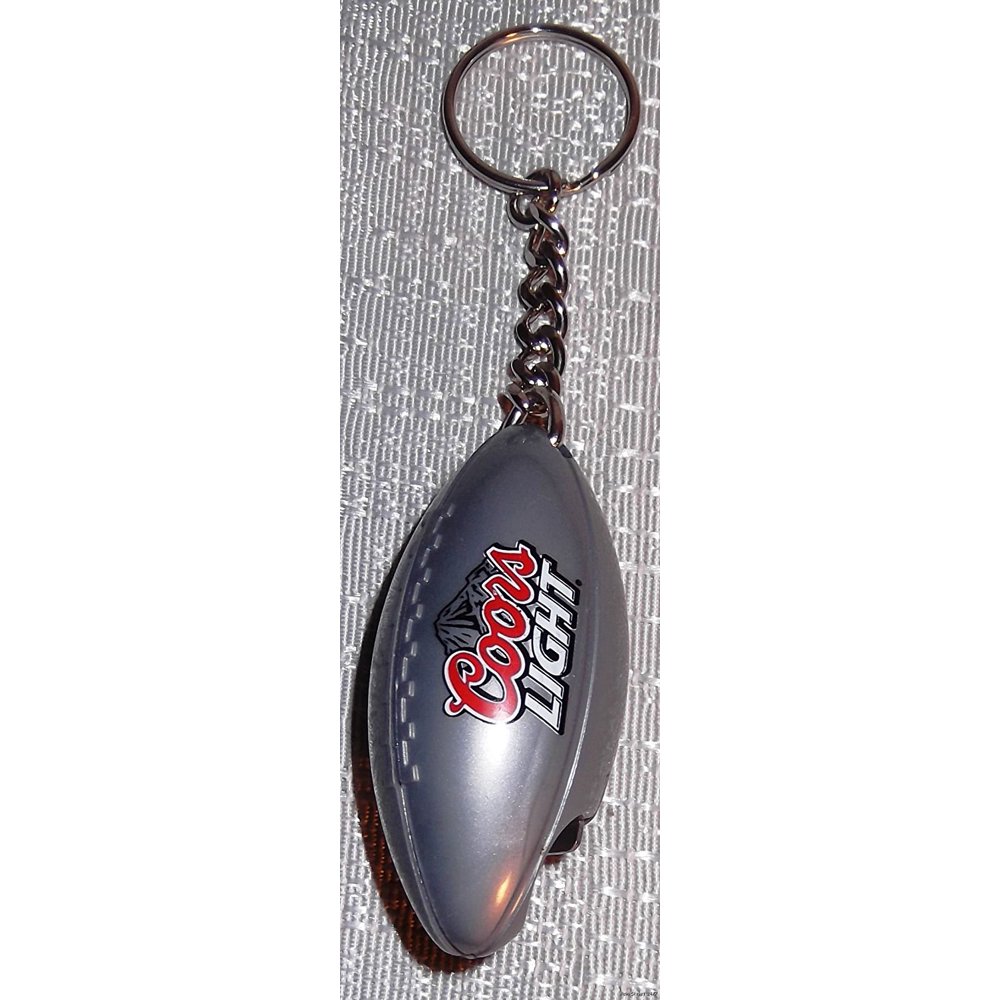Main Street 24/7 COORS Light Football Bottle Opener KEYCHAIN, COORS