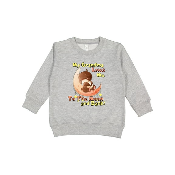Inktastic My Grandma Loves Me to the Moon and Back Toddler Sweatshirt