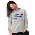 thumbnail image 4 of Cat Political Funny Election Politics Sweatshirt for Men or Women Brisco Brands S, 4 of 5