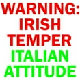 thumbnail image 3 of CafePress - WARNINGIRISHTEMPER ITALIAN ATTITUDE Women's Da - Women's Dark Pajamas, 3 of 4