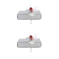 thumbnail image 3 of Bearachild Flor de rosa de cristal rojo, regalo del Día de San Valentín, decoración de boda para el hogar, decoración de mesa, adorno de centro de Tallo plateado y flor roja 2piezas, 3 of 6