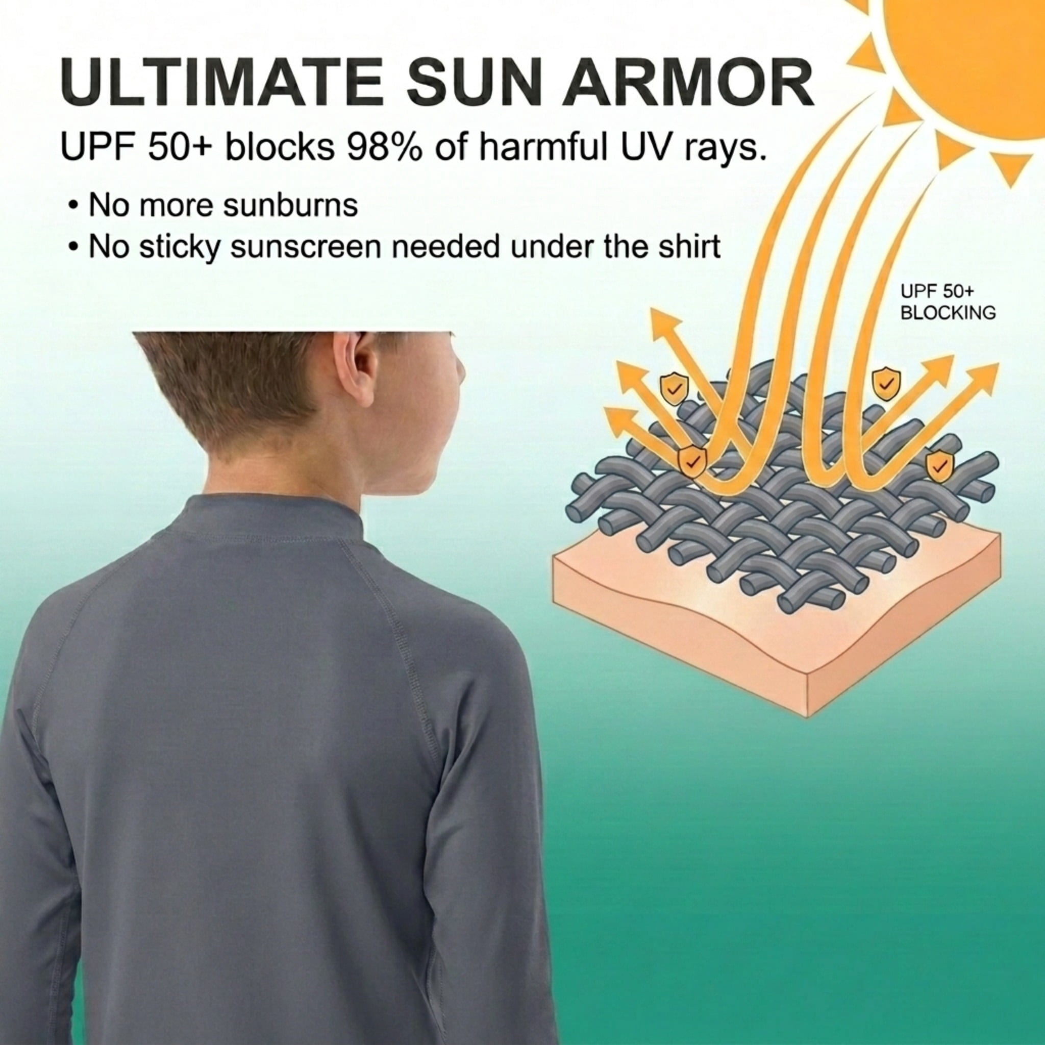 Kanu Surf Boys' Platinum Rashguard