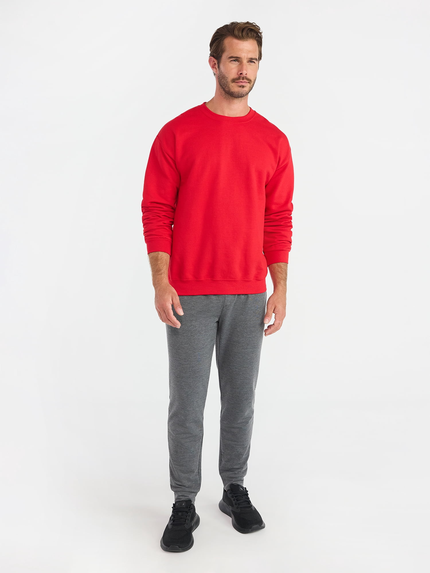 Athletic Works Men's and Big & Tall Men's Fleece Crewneck Sweatshirt, Sizes XS-5XLT