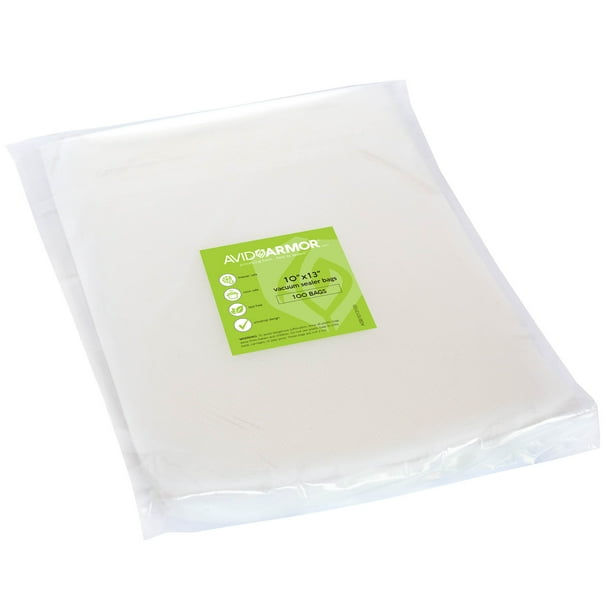 10" x 13" Quart PLUS PreCut Vacuum Sealer Bags 100 Count Avid