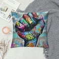 thumbnail image 2 of Orinice Graffiti Art Graphic Decorative Throw Pillow Cover for Home Couch Living Room Bed Sofa Pillowcase - Aesthetic Decorative 1PC 18x18in, 2 of 5