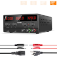 thumbnail image 1 of NICE-POWER Variable DC Power Supply 120V 3A Adjustable Switching Regulated Power Supply with 4-Digit LED Horizontal Display 5V2A USB Port Regulated DC Bench Power Supply, 1 of 12