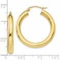 thumbnail image 4 of 10K Polished Lightweight Hoop Earrings (31.5x16.25), 4 of 5