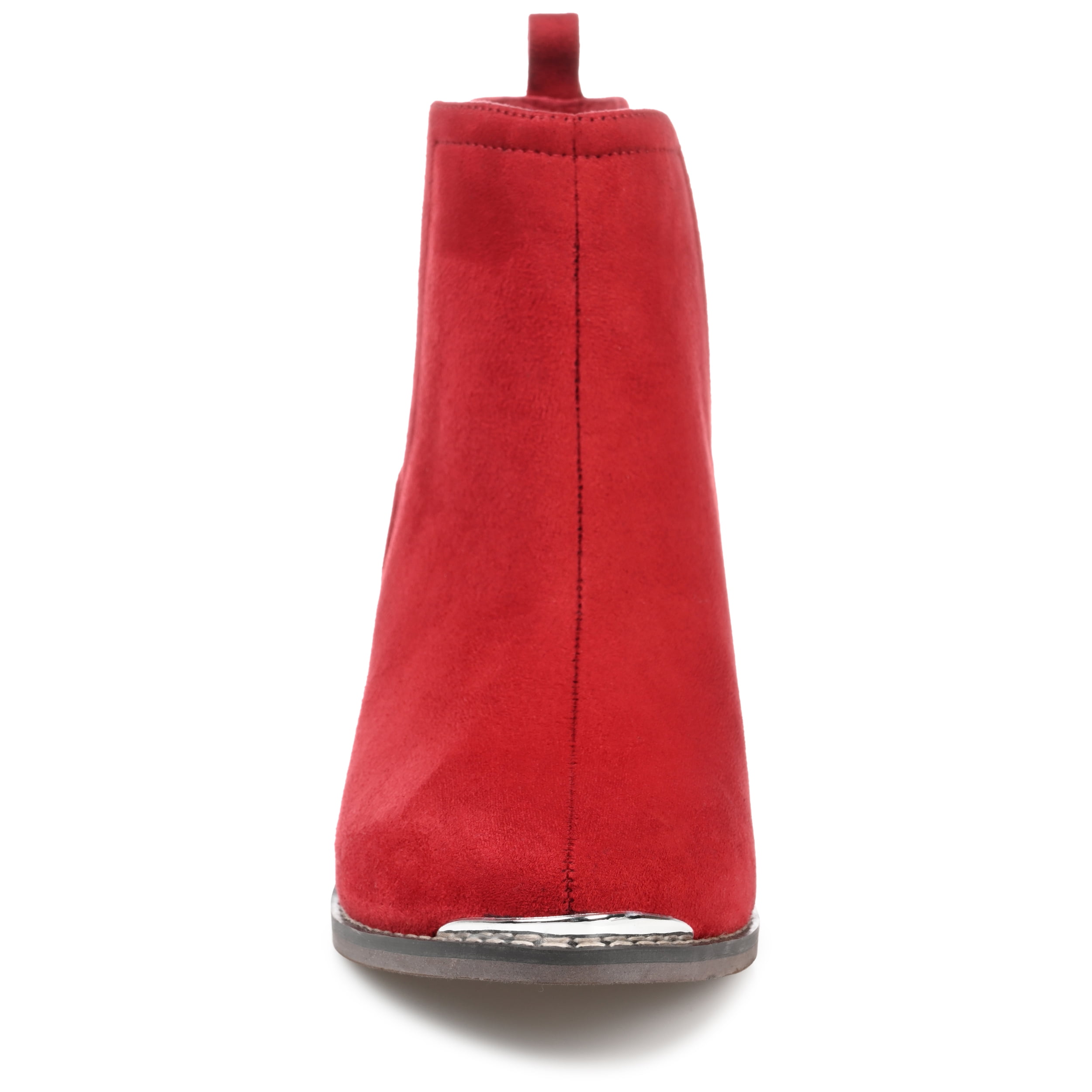 Journee Womens Issla Pull On Stacked Heel Booties, Widths Available