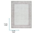 thumbnail image 2 of Livabliss x Our PNW Home Rainier Cottage Border Washable Area Rug, 5'3" x 7'3", Brown/Cream, 2 of 10