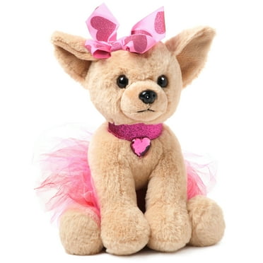 Bearington Chichi Chihuahua Stuffed Animal Toy Puppy Dog with Tutu, 13"