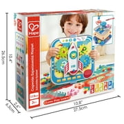 Hape: Cogworks Experimental Playset - Stem Engineering Toy, Changing Robot Boards, Moving Parts-Pins-Gears, Physics & Scientific Learning, Child Age 3+