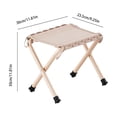thumbnail image 3 of Folding Stool, Portable Camping Stool, Lightweight Outdoor Chair, For Camping Hiking Fishing Travel Sports Picnic, Compact Collapsible Stool With Carrying Bag, 3 of 6