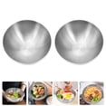 thumbnail image 3 of abbageba 2pcs Stainless steel salad bowl Fruit bowl vegetable salad storage bowls, 3 of 5