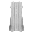 thumbnail image 6 of YueHuiYing Women's Summer Casual Fashion Free-Size Printed Dress Side-Pleated Round Neck Sleeveless Dress, 6 of 7