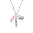 thumbnail image 2 of Delight Jewelry Resin Pink Geronimo the Giraffe Always My Mother Bar Zoe Necklace, 2 of 4