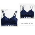 thumbnail image 2 of Women Lace Wireless Bralette Bras Camisole Bustier Crop Tank Top Padded Vest, 2 of 3