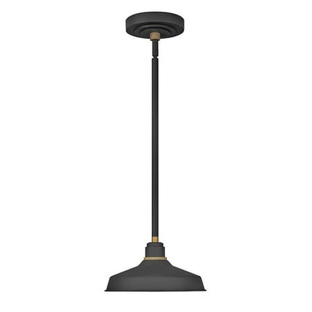 

1 Light Outdoor Pendant Barn Light in Traditional-Industrial Style 10 inches Wide By 5.5 inches High-Gloss White Finish-E26 Medium Lamp Base Type