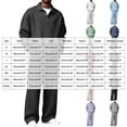 thumbnail image 4 of gibobby Mens 2 Pieces Sets Long Sleeve Casual Polo Shirt Fall Winter Loose Sweatpants Lounge Vacation Outfits Set (Dark Blue,2XL), 4 of 7