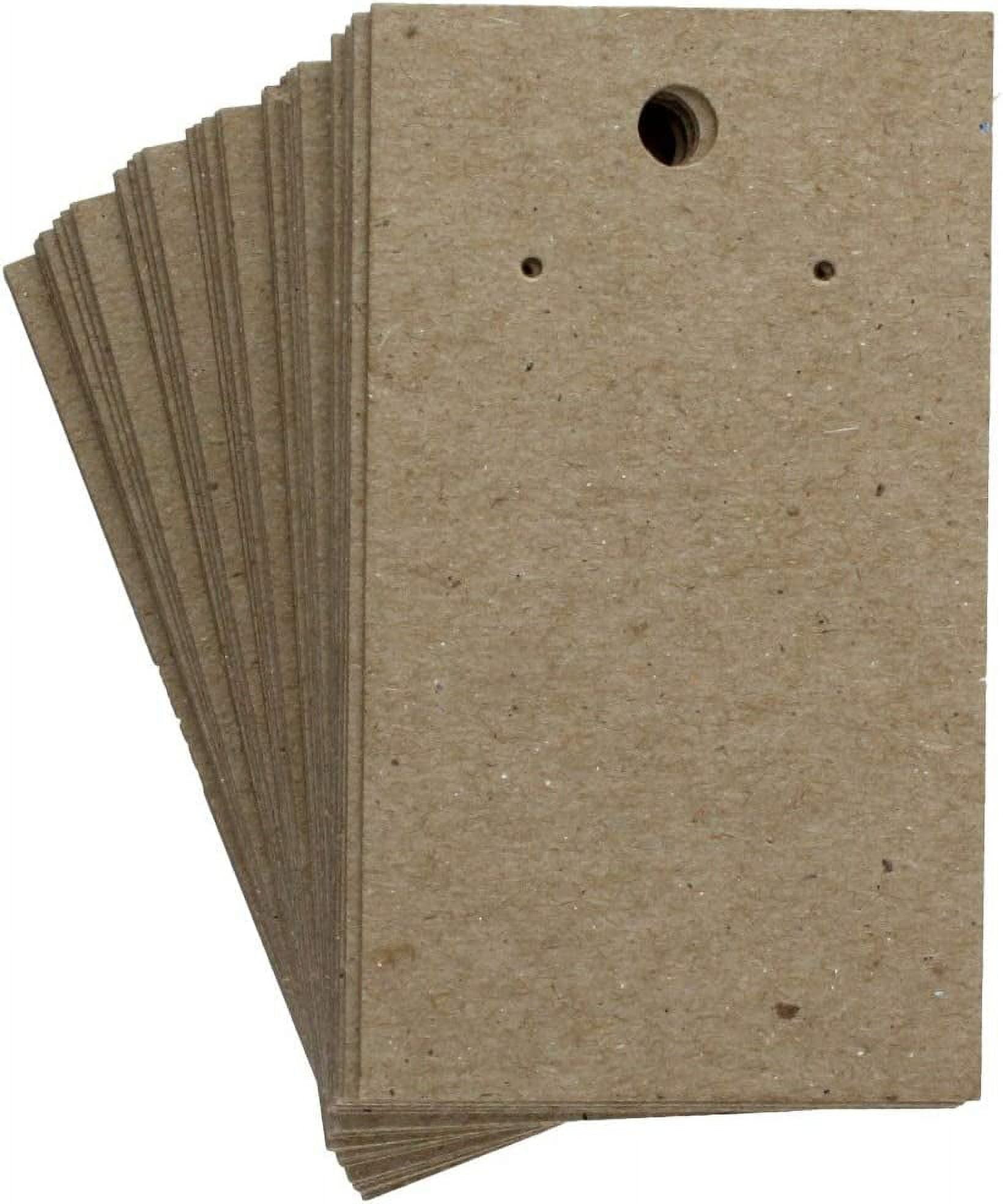 Earring Card Holder Earring Display Cards Hanging Earring, Kraft Paper  Tags, 500 Pack, 3.5 x 2 Inches (Brown)
