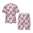 thumbnail image 1 of Balery Rose Flowers Conjunto de Pijama Infantil de Manga Corta con Estampado – Ropa de Dormir de Algodón Suave-3X-Large, 1 of 6